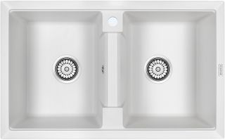 Мойка кухонная Paulmark Zwilling PM238150-WH белый