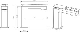Смеситель для раковины Boheme Q 141-CRCR хром