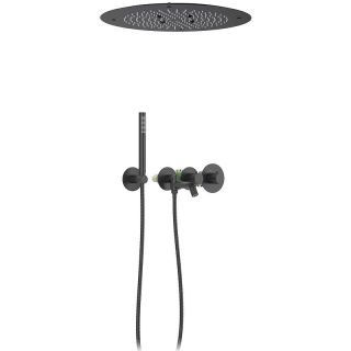 Душевой комплект Timo Saona SX-2358/03SM с термостатом чёрный матовый