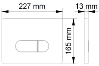 Кнопка смыва Berges Novum soft touch чёрный 040035