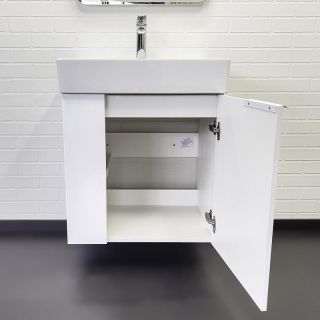 Тумба с раковиной Comforty Асти 60 00-00019248 Белый глянец