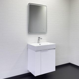 Тумба с раковиной Comforty Асти 60 00-00019248 Белый глянец