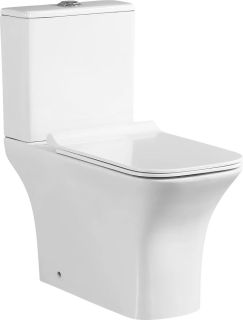 Унитаз-компакт SantiLine SL-5023 с сиденьем микролифт белый