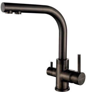 Смеситель для кухни Paulmark Essen Es213011-GM воронёная сталь