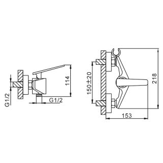 Гигиенический душ Frap F2057 черный