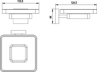 Мыльница Timo Selene золото матовое 17022/17