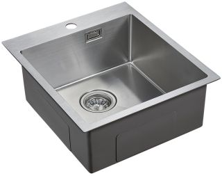 Мойка кухонная Paulmark Neckar PM804551-BS брашированная нержавеющая сталь