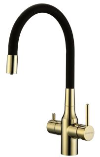 Смеситель для кухни Paulmark Salix Sa213419-G золото