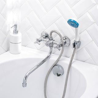 Смеситель для ванны с душем РМС SL143-143 хром