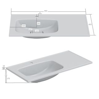 Раковина Санта Венера 900173 90 см