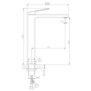 Смеситель Orange Gauss M30-121b для раковины