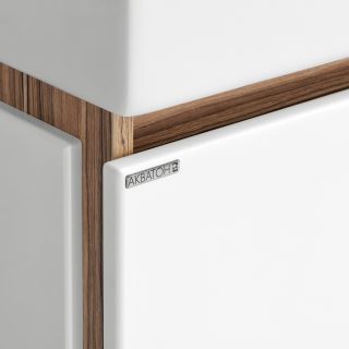 Тумба под раковину Акватон Эклипс М 1A172801EK49L левая 46см эбони светлый