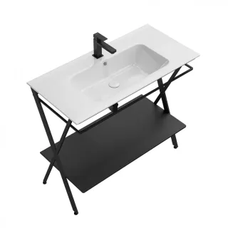 Металлическая структура-консоль Kerama Marazzi Piano Next PIA.N.95\BLK 95 см чёрный матовый