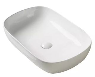 Раковина накладная SantiLine SL-1091 61см белый