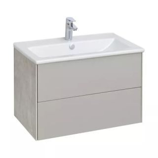 Тумба под раковину Акватон Сохо 75см слэйт/галька серая 1A258101AJ9A0