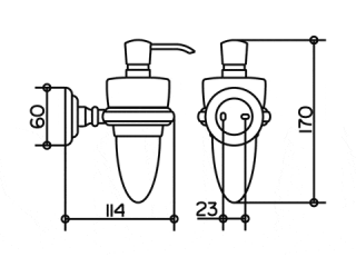 Дозатор жидкого мыла Keuco Astor 02152019000 хром
