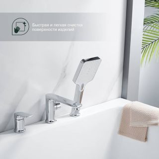 Смеситель на борт ванны Splenka S30.31 хром