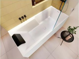 Акриловая ванна Riho Still Shower Fall Plug and Play B103021005 L заполнение через перелив 180х80см белый