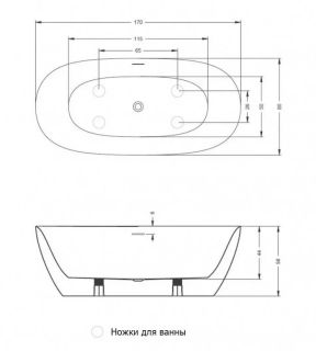 Акриловая ванна Riho Alpha B092001005 170x80см белый
