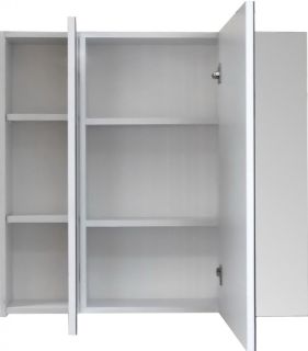 Зеркальный шкаф СанТа Стандарт 113017 90см белый