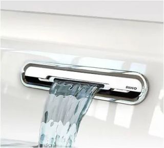 Акриловая ванна Riho Rethink Cubic Fall B108013005 заполнение через перелив 190х80см  белый