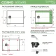 Душевой поддон Starohome Cosmo 86663239 100х90 см