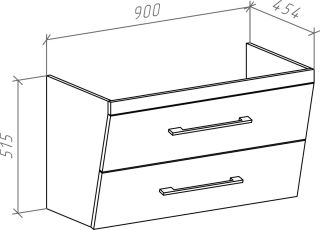 Тумба под раковину Bellezza Берта 90см белый 00000007105