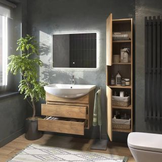 Тумба под раковину подвесная Vigo Wing tp.WIN.BAL.60.2Y 60 см дуб золотой