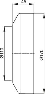 Обрамление для унитаза AlcaPlast ?110 малое A98