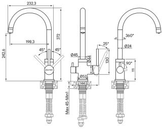 Смеситель для кухни Paulmark Essen Es213211-302 песок