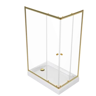 Душевой уголок Triton Вента -Голд Щ0000073919 120x80 см профиль золото стекло прозрачное