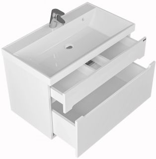 Тумба под раковину СанТа Лондон 224004л 80см белый