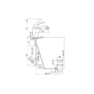 Смеситель для биде Rav Slezak Labe L045.5K хром
