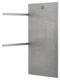 Полотенцесушитель электрический Wonzon & Woghand Stuttgart WW-A502-BR 42x80 см с каменной плитой серый мрамор/брашированный никель