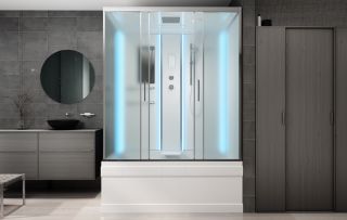 Душевая кабина AvaCan EM4515 с LED-подсветкой 150x85 см