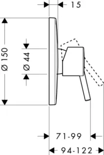 Смеситель для душа Hansgrohe Talis 32675000S хром