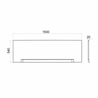 Фронтальный экран для ванны 1ACReal London/Дюна/Эмма Щ0000028744 150 см