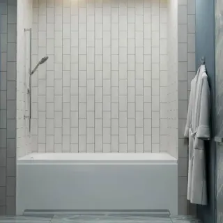 Акриловая ванна 1ACReal Дюна Щ0000046113 обрезанная 160x70 см белый