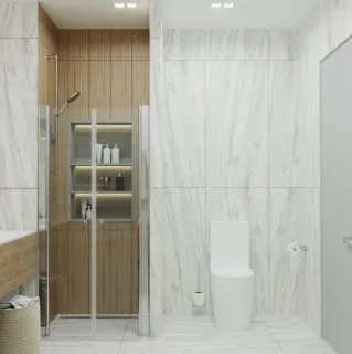 Душевая дверь Triton Дабл Щ0000036862 100 см профиль хром стекло прозрачное