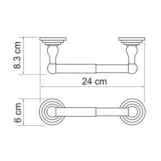 Wasserkraft Isar K-7322 Держатель туалетной бумаги