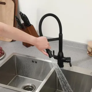 Смеситель для кухни Frap F4398-6 черный