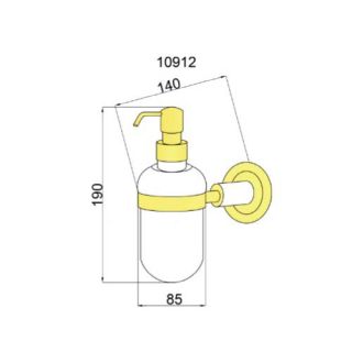 Дозатор Boheme Murano хром 10912-CR