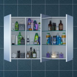 Зеркальный шкаф СанТа Стандарт 113019 120см белый