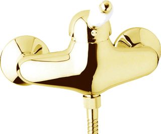 Смеситель для душа однорычажный, золото Cezares ELITE-DM-03/24-Bi