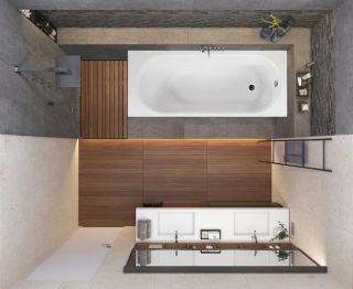 Акриловая ванна VagnerPlast Kasandra VPBA187KAS2X-04 180x70см белый