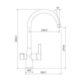 Смеситель для кухни IDDIS Pure хром глянцевый PURSBFJi05