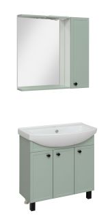 Зеркальный шкаф Runo правый мята Римини 75 (00-00001279)