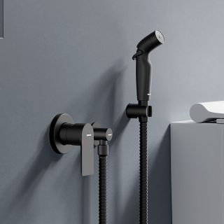 Гигиенический душ Damixa Apollo 477510300 со смесителем черный матовый