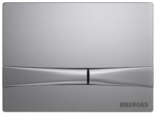 Кнопка смыва Berges Novum матовый хром 040052