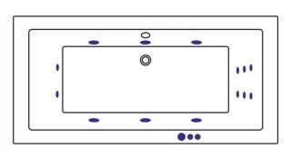 Гидромассажная ванна Whitecross Savia Duo 0103.170080.100.SMART.GL 170x80см Smart золото
